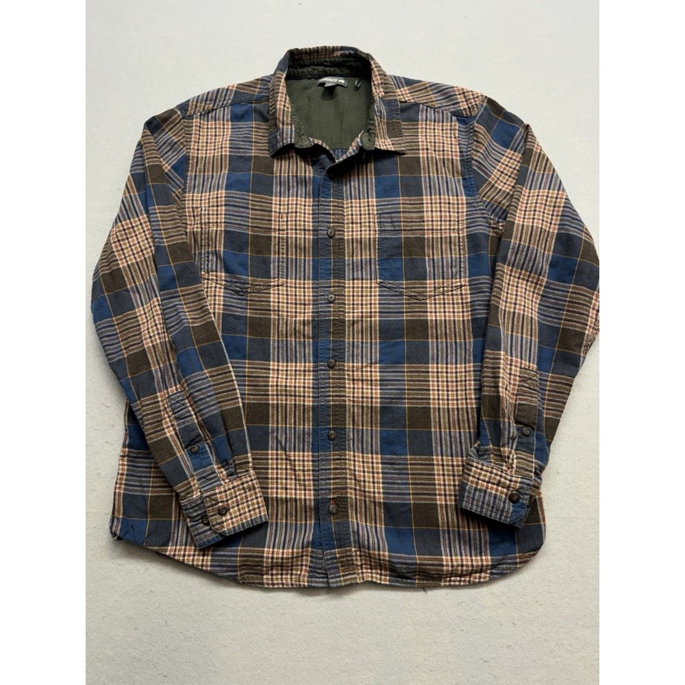 Toad&Co Mens Plaid Long Sleeve Button Down Shirt Size L Multicolor Casual